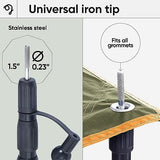 Green Elephant Tarp Poles - Tent Poles, Tent Poles Replacement, Tent Poles for Tarp, Canopy Poles, Awning Poles, Telescoping Tarp Poles, Tarp Poles Adjustable Heavy Duty, Aluminum Tent Pole Set of 4