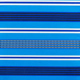 Rio Brands Portable Folding Backpack Beach Lounge Chair with Backpack Straps and Storage Pouch, Blue Multi Stripe