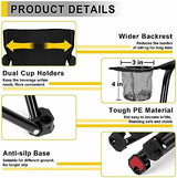 Joyfair Portable Camping Chair, Outdoor Lawn Folding Chairs for Adults, Heavy Duty Large Foldable Chairs for Beach, Fishing, Tailgating Outdoor Sport, 2 Cup Holders & Carry Bag