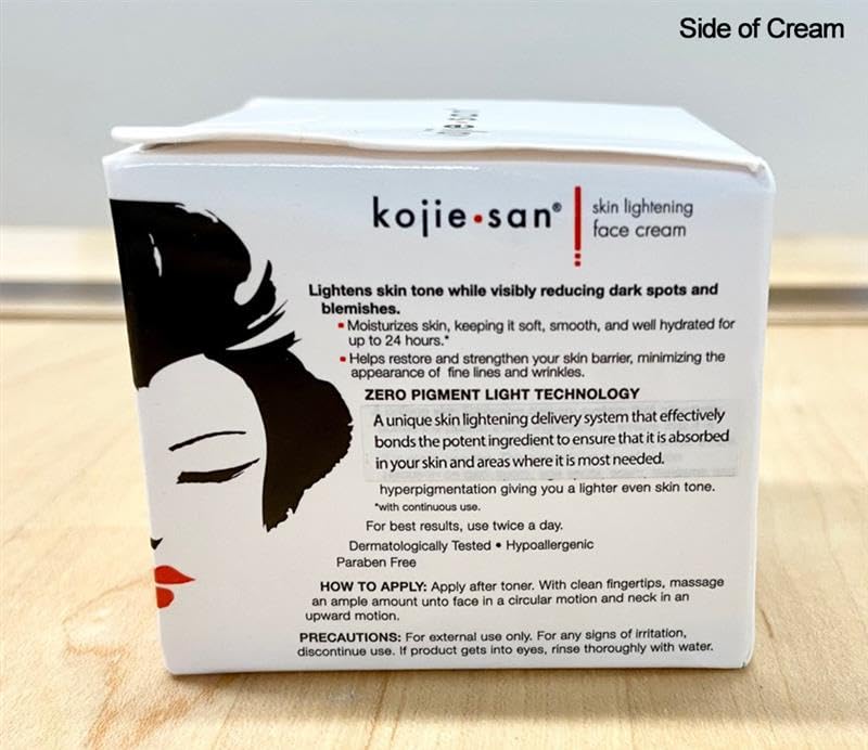 Kojie San Skin Brightening 2 Piece Set - The Original Kojic Acid Soap that Reduces Dark Spots, Hyperpigmentation, and Other types of Skin Damage – 65g x 2 Bars & 30g Face Cream
