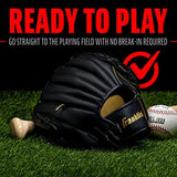 Franklin Sports Baseball + Softball Gloves - Field Master Adult + Youth Baseball + Softball Gloves - Right Hand + Left Hand Gloves - Infield + Outfield Mitts - Multiple Sizes + Colors