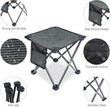2 Pack Camping Stool Portable, 13.7 Inch Folding Stool for Outdoor Gardening, Fishing, BBQ, Hiking with Carry Bag(400 LBS Capacity)