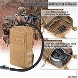 Tactical Small MOLLE Hydration Pack Outdoor Water Bladder Carrier Pack for Vest Backpack