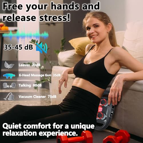 UFFAE 6 Head Massage Gun Deep Tissue with 9 Levels & 9 Modes, Electric Massager Tool for Legs, Arms, Waist, Back, Buttocks - Full Body Muscle Pain Relief, Ideal Gifts for Women, Men, Mom, and Dad