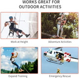 NewDoar Fixed Plate Micro Pulley,28KN CE Certified General Purpose Small Aluminum Rope Pulleys for Climbing/Aloft Work/Rappelling/Rescue Etc