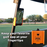 DESERT FOX GOLF Phone Caddy – Adjustable Golf Cart Phone Holder with Secure Strap for Hands-Free GPS & Golf Apps – Universal Fit