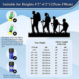 TheFitLife Nordic Walking Trekking Poles - 2 Sticks with Anti-Shock and Quick Lock System, Telescopic, Collapsible, Ultralight for Hiking, Camping, Mountaining, Backpacking, Walking, Trekking