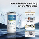 Waterdrop Whole House Water Filter, Carbon Filter, Reduce Iron & Manganese Filter Cartridge, Replacement for GE GXWH40L, FXHTC, Ispring, Culligan® RFC-BBSA, Whirlpool®, Any 10" x 4.5" System, 5 Micron