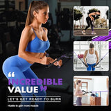 Resistance Bands, Exercise Bands with Handles, Fitness Bands, Workout Bands with Door Anchor and Ankle Straps, for Heavy Resistance Training, Physical Therapy, Shape Body, Yoga, Home Workout Set