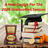 The Dream Chaser Compass in Wooden Box - 2025 Graduation Gifts for Him, College, High School, Birthday Gift Idea for Son, Boys, Daughter - Greeting Card Included, Inspirational, Motivational Present