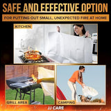 JJ CARE Fire Blanket – 5 Packs with Hooks and Gloves – Emergency Fire Blanket for Home & Kitchen, High Heat Resistant Fire Suppression Blankets for Home Safety, Kitchen, and Camping