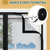 Magnetic Screen Door Mesh with Super Strong Magnets Fit Door Size 36" X 80", Mesh Size 38" X 81" Heavy Duty Door Net Screen for Sliding, French, Single and Patio Doors