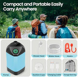 Portable Camping Shower with 7800mAh Battery - 3 Spray Modes, IPX7 Waterproof & Powerful Suction for Indoor, Camping, Beach Travel, RV Life, Pet Bathing, Gardening