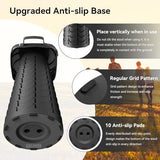 2025 Upgraded Portable Folding Stool, Collapsible Stool, Telescoping Camping Stool with Max Load Capacity 485lbs, Square Retractable Seat for Camping Gardening Fishing Hiking BBQ[Black]