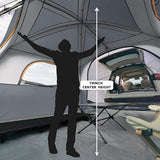 UNP SUV Tent for Camping, 6-Person SUV Tailgate Tent - Easy Set Up with Rainfly, 10'x9'x78in(H)