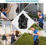 icolor Magnetic Gym Bag Water Bottle Carrier Holder with Phone Pockets & Shoulder Strap,5 Built-in Magnets Gym Bottle Pouch Sleeve,Magnetic Bag Gym Accessories Organizer for Men Women