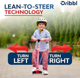 3-Wheel Kids Scooter - Lean-to-Steer Technology, Adjustable Height Handlebar, Wide Anti-Slip Deck, Scooter for Boys & Girls Ages 3+, Child Safety Approved, Support Riders Up to 165 lbs, Pink