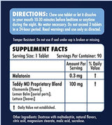 Melatonin (0.3 mg) Herbal Supplement for Kids - chewable Tablets