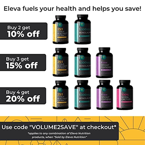 Citrus Bergamot Extract 1000mg Capsules Contains 25:1 Citrus Bergamont, 50% Polyphenols Extract and Black Pepper Natural Formula is Vegan and Non-GMO 180 Capsules