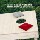 Play Platoon Cornhole Bags Weather Resistant- Set of 8 Regulation Bean Bags for Tossing- Official Professional Size & Weight Corn Hole Bags Two Color All Weather Cornhole Beans Bag Set with Tote Bag