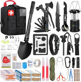 170 PCS Survival Kits, Survival First Aid Kit/Trauma Kit with Essential Survival Gear Emergency Medical Supplies for Hiking Camping Backpacking Outdoor Adventure, Gifts for Him Dad Men