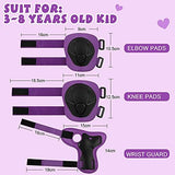 Kids Protective Gear Set Knee Pads for Kids 3-14 Years Toddler Knee and Elbow Pads with Wrist Guards 3 in 1 for Skating Cycling Bike Rollerblading Scooter