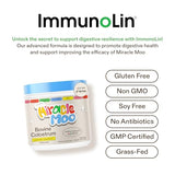 Colostrum Supplement for Gut Health, Hair Growth, Beauty and Immune Support - Easy to Mix Grass Fed Bovine Powder - Highest IgG Plus ImmunoLin, Unflavored (30 Servings)