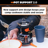 Jetboil Pot Support 2.0 with Foldable Arms for 2025 Jetboil Camp Stove Models, New for 2025