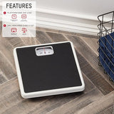 Taylor Analog Scale, Dial Scale for Body Weight, Mechanical Bathroom Scale, Highly Accurate Non-Digital Weighing Machine, Measures Weight up to 300 lb Capacity, Battery Free, FSA HSA Eligible, Black