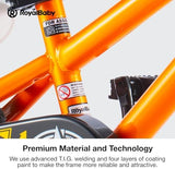 RoyalBaby Kids Bike EZ Freestyle Training Free Balance to Pedal Easy Learning Bicycle, 12-18 Inch for Toddlers to Big Kids