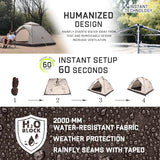 Happy Travel 1/2/3/4 Person Camping Tent, Instant Easy Pop Up Tents for Camping,Automatic Waterproof Family Camping Tent, Easy Set Up Tent,Portable Windproof Dome Tent for Camping Hiking & Traveling