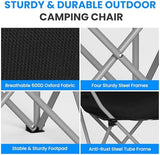 Simple Deluxe Portable Camping Chair, Lightweight Folding Chair for Camp, Outdoor Chair for Adults, Sports, Beach, Hiking, Backpacking, Garden