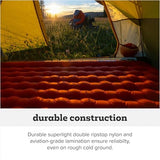 Big Agnes Rapide SL - Insulated Sleeping Pad, Ultralight, All Season Compact Backpacking and Hiking, Pumphouse Sack Included, Orange, 25x72 Wide Regular