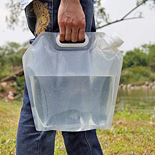SUPANT Collapsible Emergency Water Jug Container Bag, Freezable, BPA Free Plastic Water Carrier Tank, Outdoor Folding Water Bag for Sport Camping Riding Mountaineer Backoacking, Food Grade
