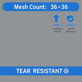 High-Density Magnetic Screen Door Mesh for Home and Patio, Tear Resistant Backdoor Screen Net with Magnetic Closure