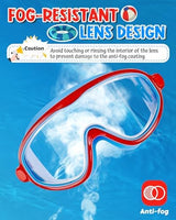 Rantizon Swim Goggles 2 Pack, Wide View Anti Fog&UV Swimming Goggles for Audlt, No Leaking Pool Accessories for Men Women Kid