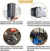 CloudBuyer Weather Stripping Foam 2-Pack, 1 Inch Wide X 3/4 Inch Thick, Insulation Strips with Adhesive for Door & Automotive, Air Conditioner Seal (13 Feet Total, 6.5 Feet/Roll)