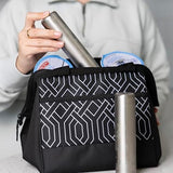 Outset Stainless Steel Cylinder Ice Packs, Set of 2 Reusable Travel Coolers, 6.3" x 1.6”