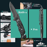 Survival Kits 37 in 1, Gifts for Men Dad Husband Valentine's Day, Emergency Survival Gear and Equipment, Camping Hiking Outdoor Adventure Cool Gadgets, Stocking Stuffers