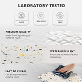 Gym Flooring Set - Interlocking EVA Soft Foam Floor Mat, 18 Pieces Puzzle Rubber Tiles Protective Ground Surface Protection, Play Workout Exercise Mats Underlay Matting Sports Pool Home Fitness Garage