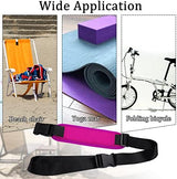 SATINIOR 3 Pack Carry Strap for Beach Chair Folding Adjustable Beach Replacement Universal Folding Chair Carry Strap for Camping Picnics(Blue, Purple, Rose)
