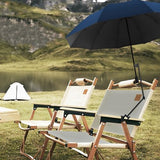 UPF 50+ Beach Umbrella with Adjustable Universal Clamp