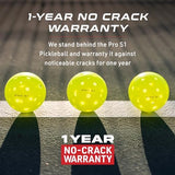 Selkirk Pro S1 Ball | Crack-Resistant | 38 Hole Outdoor Pickleball Balls | USAPA Approved Pickle Ball for Tournament Play | Advanced Aerodynamics |