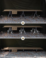 OneTigris SUPRANUBIS Camping Cot, Height Adjustable with Cot Leg Extenders, Strong Support 330lbs, Lightweight Comfortable Folding Bed for Camping, Hiking, Travel, Truck, Beach, Office Nap