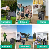 Sckee 2025 Upgraded XL Portable Toilet for Adults,16.5'' Tall Camping Toilet with Lid and Convenient Carry Bag, Portable Potty for Camping, Hiking, Car Travel,Truck, RV, Boating, Road Trips, Beach