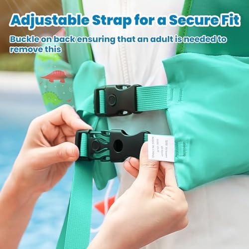 HeySplash Swim Vest for Kids, Toddler Pool Floaties Fit 20-50/70 Lbs, Children Swimming Vest with Adjustable Strap, Swim Jacket Water Wing Arm Float, Puddle Sea Beach Boat Jumper Boy Girl Baby