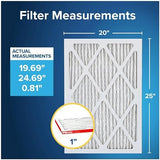 Filtrete 20x25x1 AC Furnace Air Filter, MERV 11, MPR 1000, Micro Allergen Defense, 3-Month Pleated 1-Inch Electrostatic Air Cleaning Filter, 6 Pack (Actual Size 19.69 x 24.69 x 0.81 in)