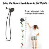 BOPai Suction Cup Shower Head Holder for Handheld Shower – No Drill, for Smooth Surfaces Only, Vertical Mount Only, Oil Rubbed Bronze