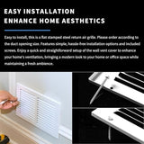 14x8 Vent Cover(Duct Opening Size),Air Return Vent Cover,Flat Vent Cover,Rejillas De Aire Acondicionado para Casa,Return Air Grilles,Outer Dimensions:15.75"Wx9.75"H(14"W x 8"H, Duct Opening)