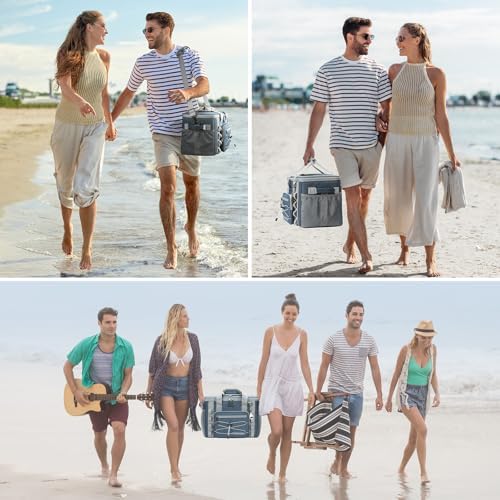 Maelstrom Soft Sided Cooler Bag, 30/40 Can Collapsible Insulated Ice Chest, Large Leakproof Camping & Travel Cooler for Kayaking & Beach